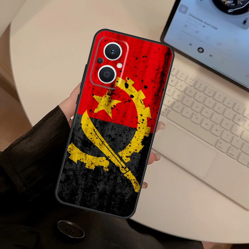 Angola flag Case For OPPO Reno 4Z 5Z 2Z 8T 4 5 6 7 8 Lite OPPO Find X2 X3 Lite Neo X6 X5 Pro Back Cover