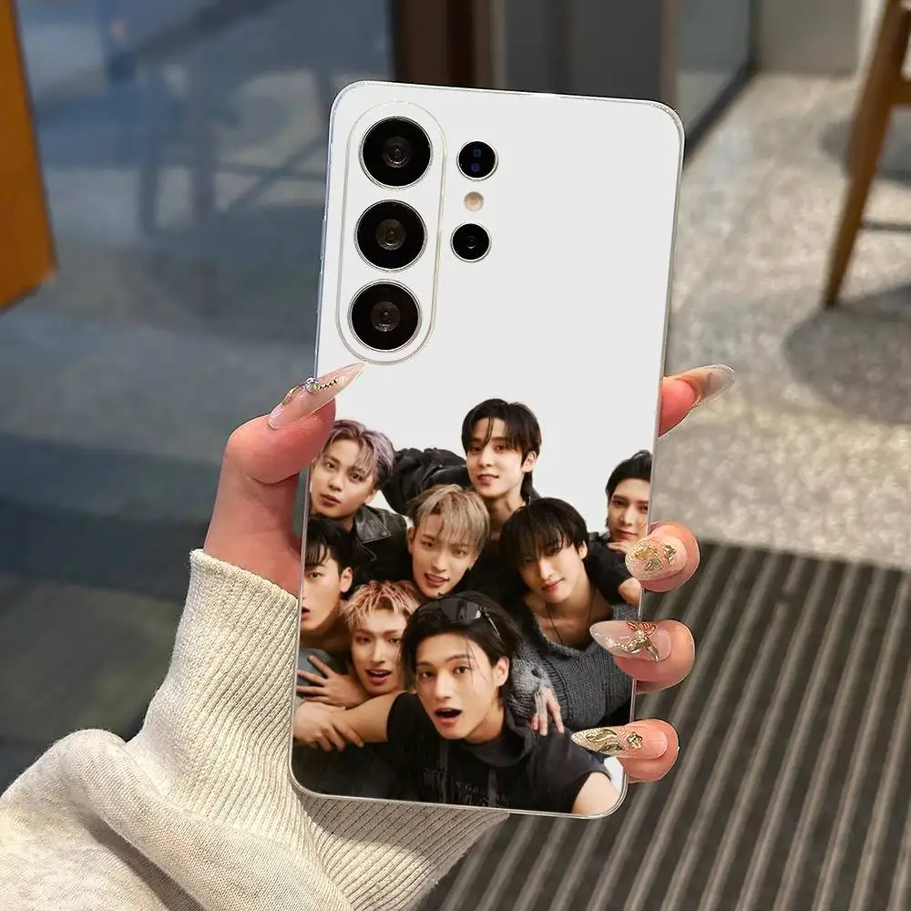 Hot I-ATEEZ Kpop  Phone Case For Samsung S25,S24,S21,S22,S23,S30,Ultra,S20,Plus,Fe,Note,10,9,5G Transparent Cover