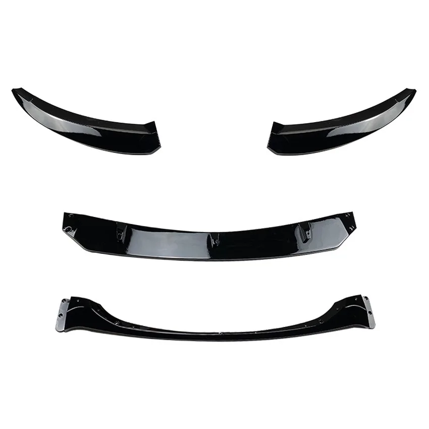 4Pcs Maxton Style Front Bumper Splitter Lip Spoiler Diffuser For Bmw E82 E88 118d 120i 120d 125i 135i 2007-2014 Lci Bodykits