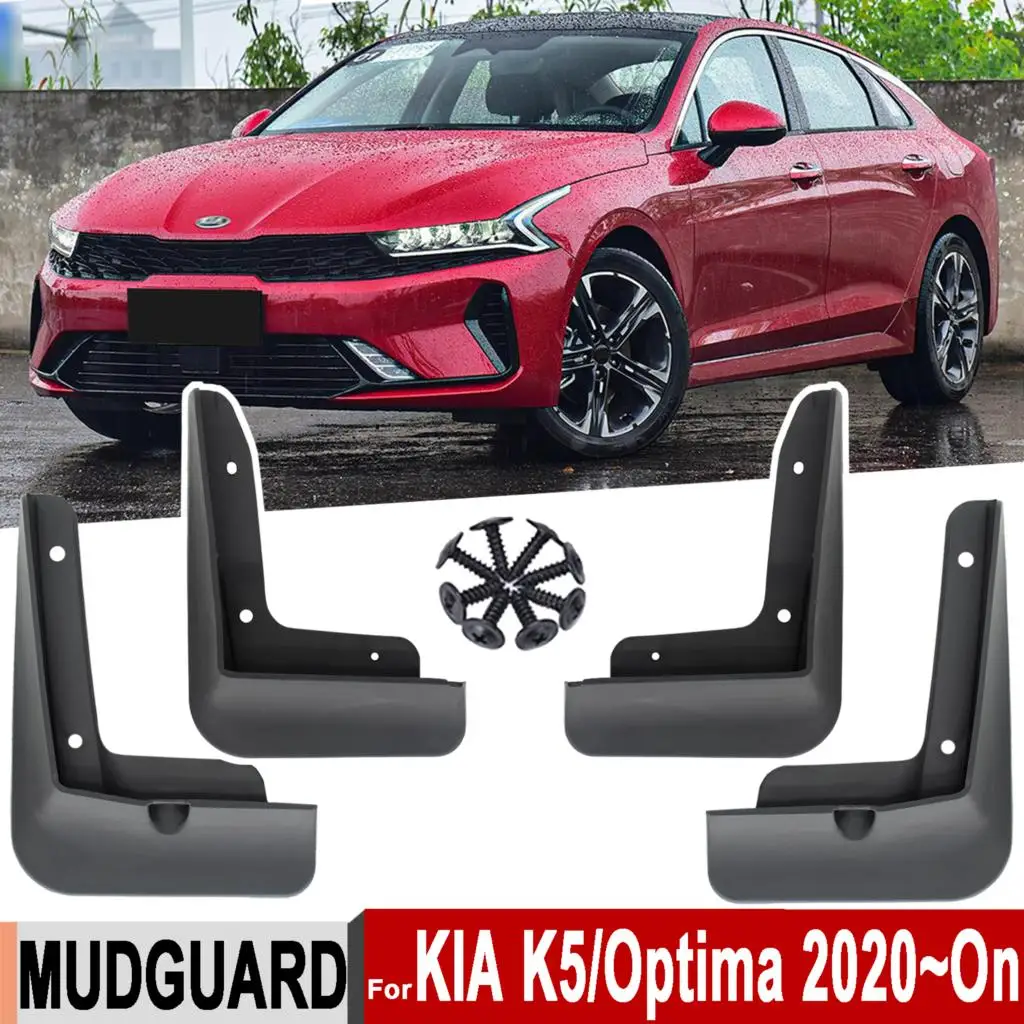 4x Mud Tires Fender For KIA K5 Optima DL3 2020 2021 Mudflaps Splash Guards Mud Flaps Mudguard Wheel Tire Cover Protector Shield