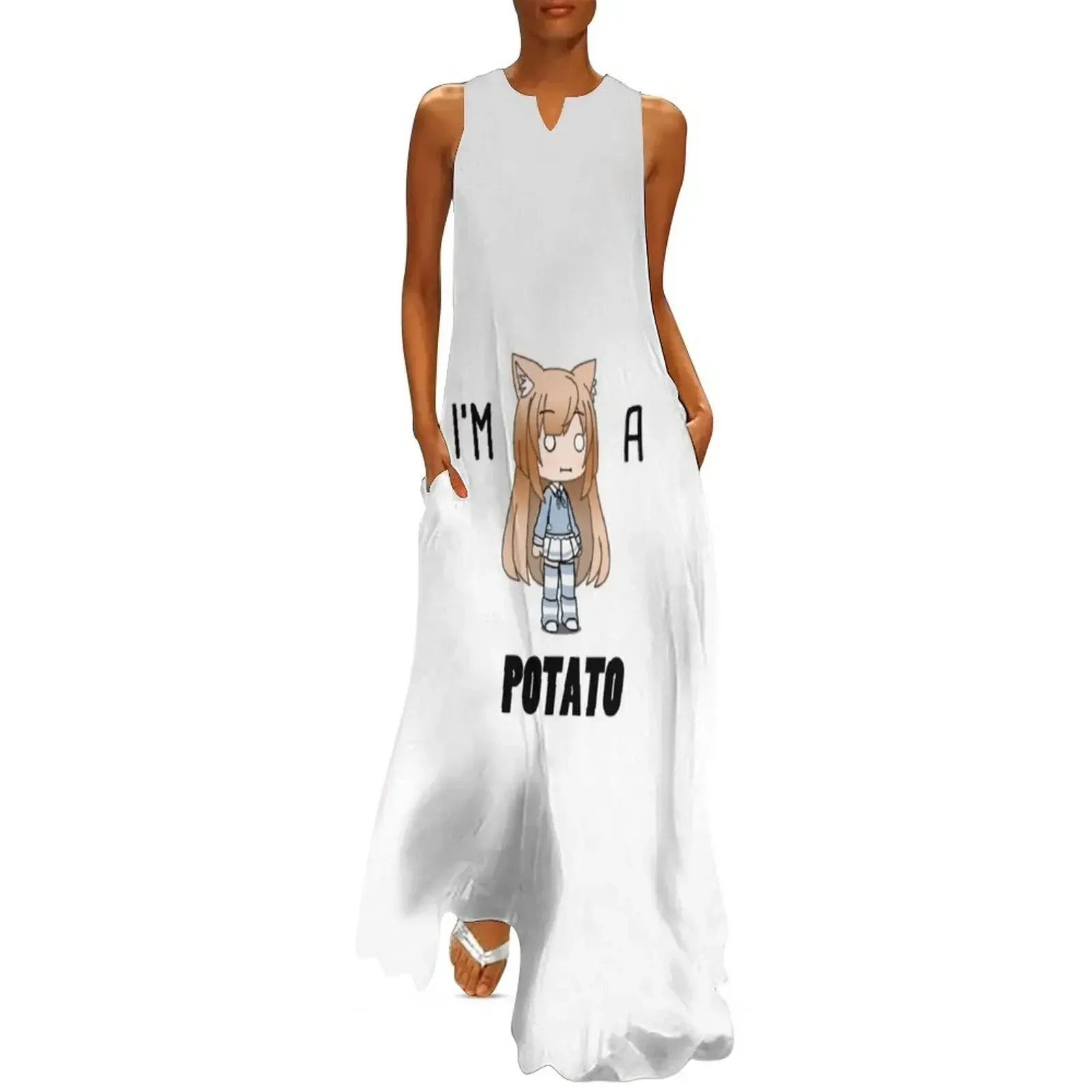

Potato Gacha Long Dress woman dress Dress women summer clothes Evening gown