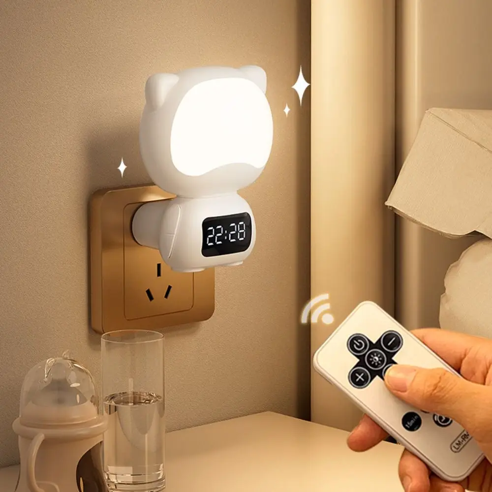 

3 Color Remote Control Night Light Eye Protection Timer Function Nursing Lamp Dimming Simple Rechargeable Night Light Smart