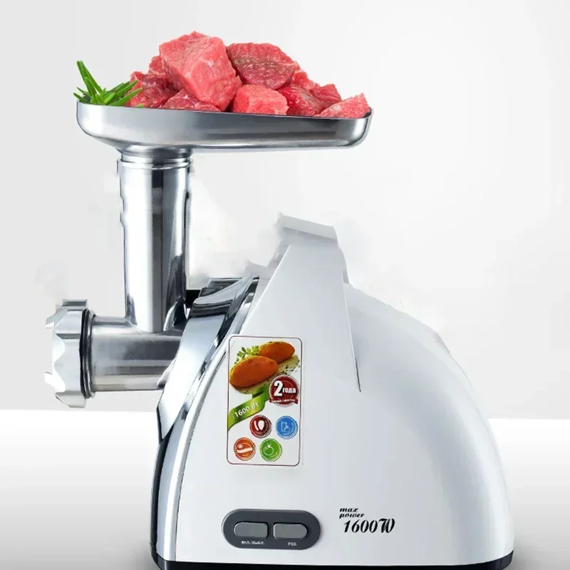 Commercial Meat Grinder 400W high-power Enema Minced Meat Mincer multi-function stainless steel small electric mixer grinder