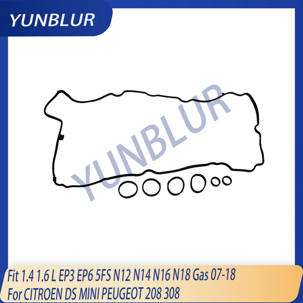 

Valve Cover Gasket Set Kit Fit 1.4 1.6 L EP3 EP6 5FS N12 N14 N16 N18 Gas 07-18 For CITROEN DS MINI R56 R57 R58 PEUGEOT 208 308
