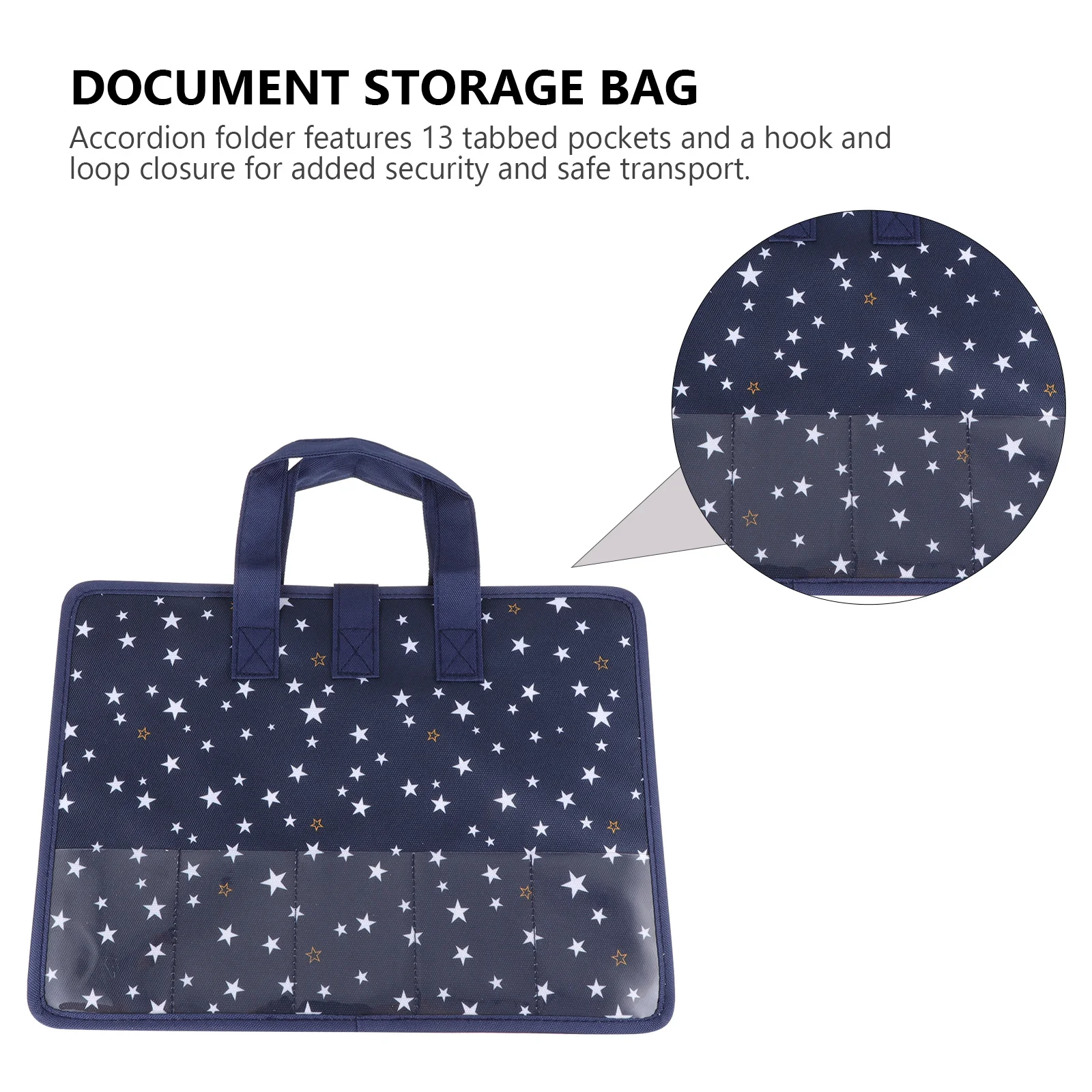 

13 Pockets A4 Expanding File Folder Waterproof Oxford Fabric Document Organizer For Home Office School Travel Multi-Layer