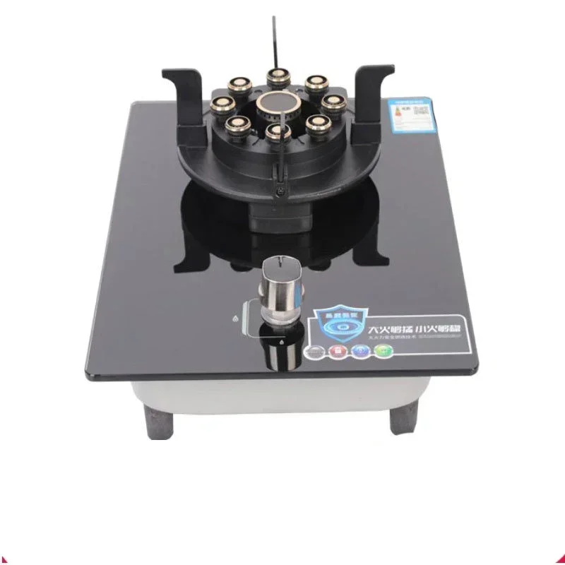 Portable 220v Fierce Fire Gas Stove Magic Dish Stove Clamshell Household Single Stove Desktop Stainless Steel Natural Gas Lique