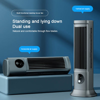 Portable Tower Fan Vertical Horizontal Cooling Desktop Tower Fan USB Rechargeable Electric Fan Air Conditioner for Home Office