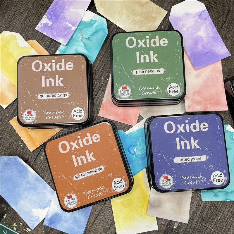 Oxide oxidation ink pad seal rubber self-inking roller stamp stationery photo album hand account scrapbook paper decoration