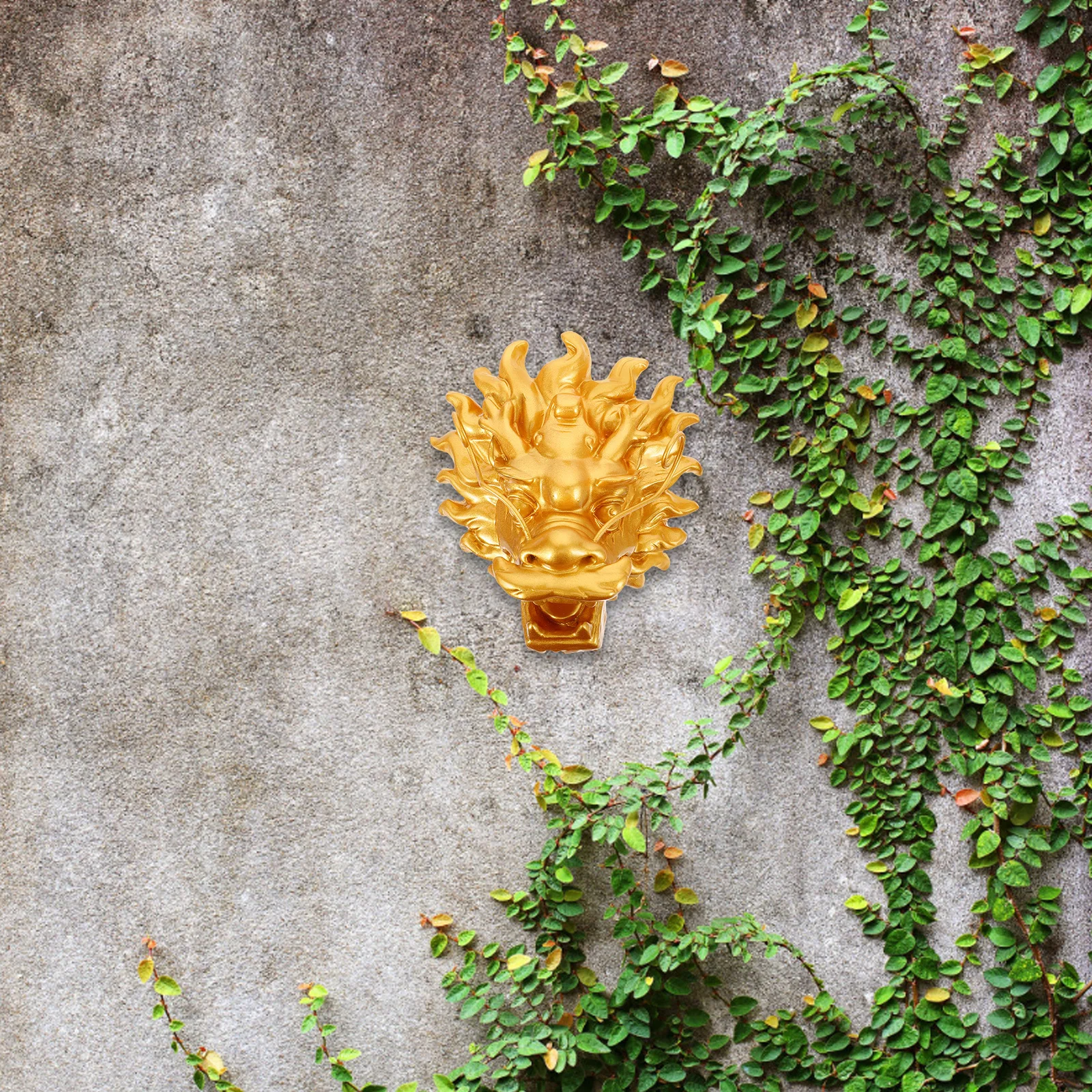 

Декоративный фонтан-излив из смолы для улицы, в виде головы дракона, для сада, стены виллы, двора, ландшафтного дизайна