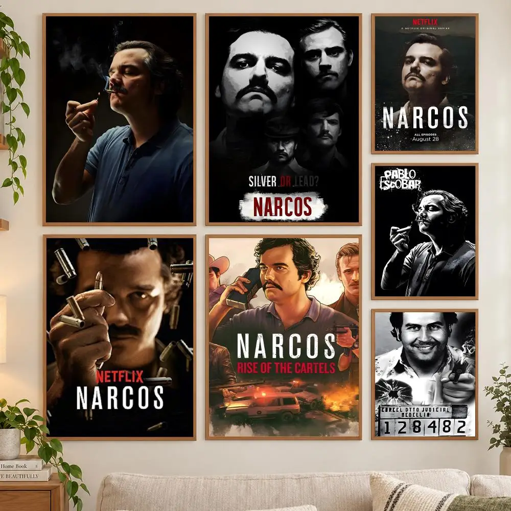 Steve Murphy Crime Season N-Narcos Poster HD art sticky wall waterproof home living room bedroom bar aesthetic decoration