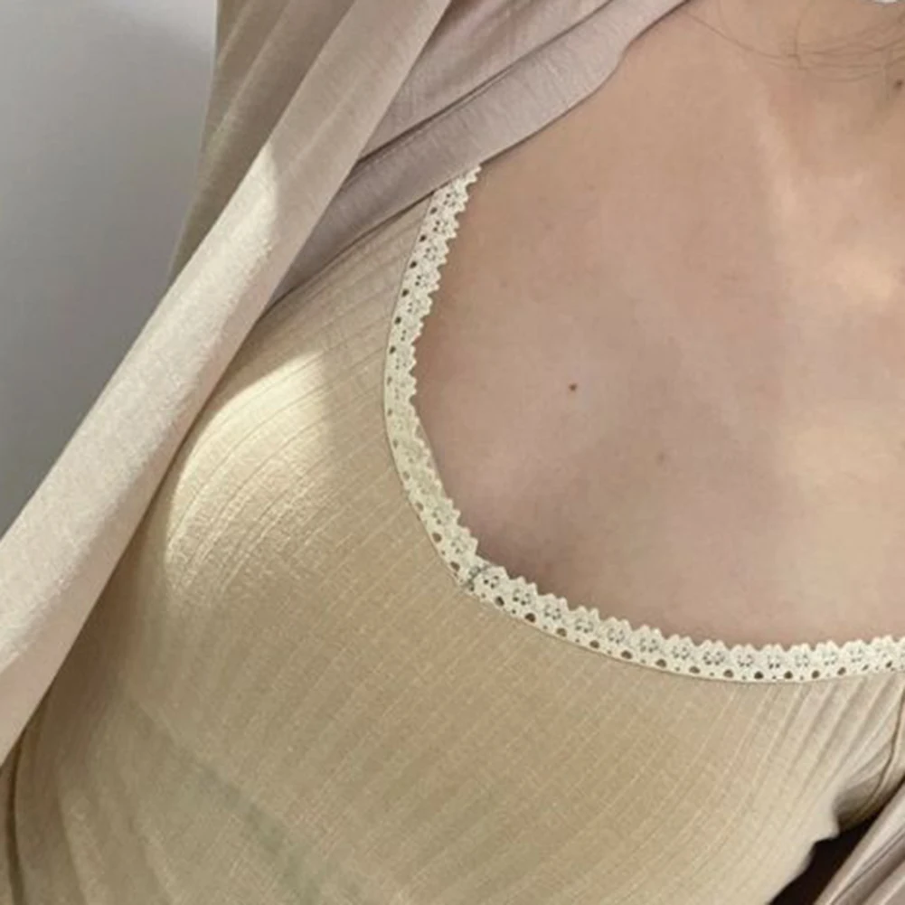 캐주얼 여름 착용 레트로 레이스 탱크 봄 여름 폴리에스테르 원단 레귤러 길이 약간의 스트레치 편안한 핏