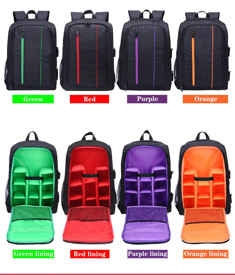 Rucksack für Kameratasche, wasserdicht, Outdoor-Fotografenrucksäcke für Video, digitale DSLR-Fototasche, Tasche für Canon/für Nikon – Detail 3