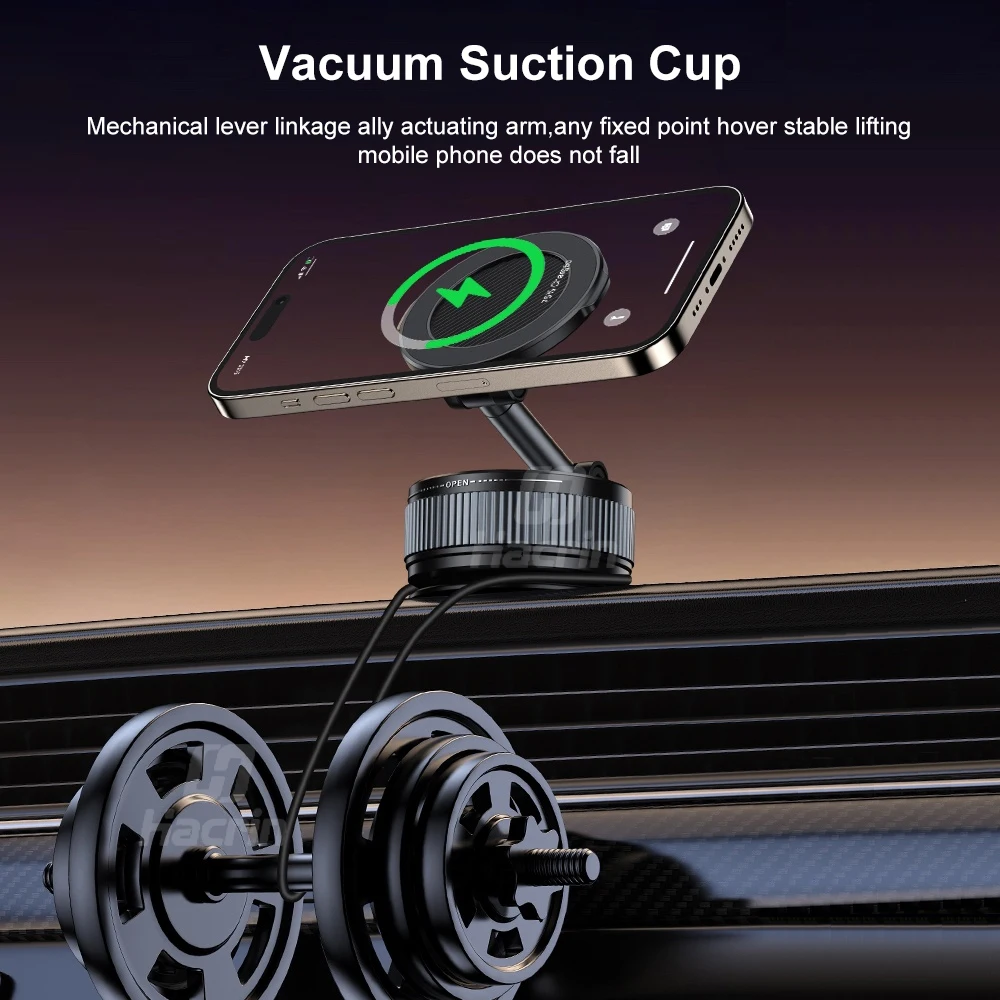 マグネット式車載ホルダー 磁気吸盤付き ミニポータブル折りたたみ式携帯電話ブラケット iPhone 16 15 14 13 12対応 スマホスタンド