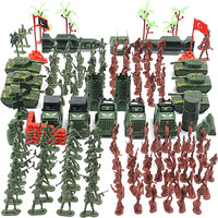 Army Toys Military Set 307PCS Soldier Playset Figures Accessories with Vehicles Aircraft Boats Helicopters