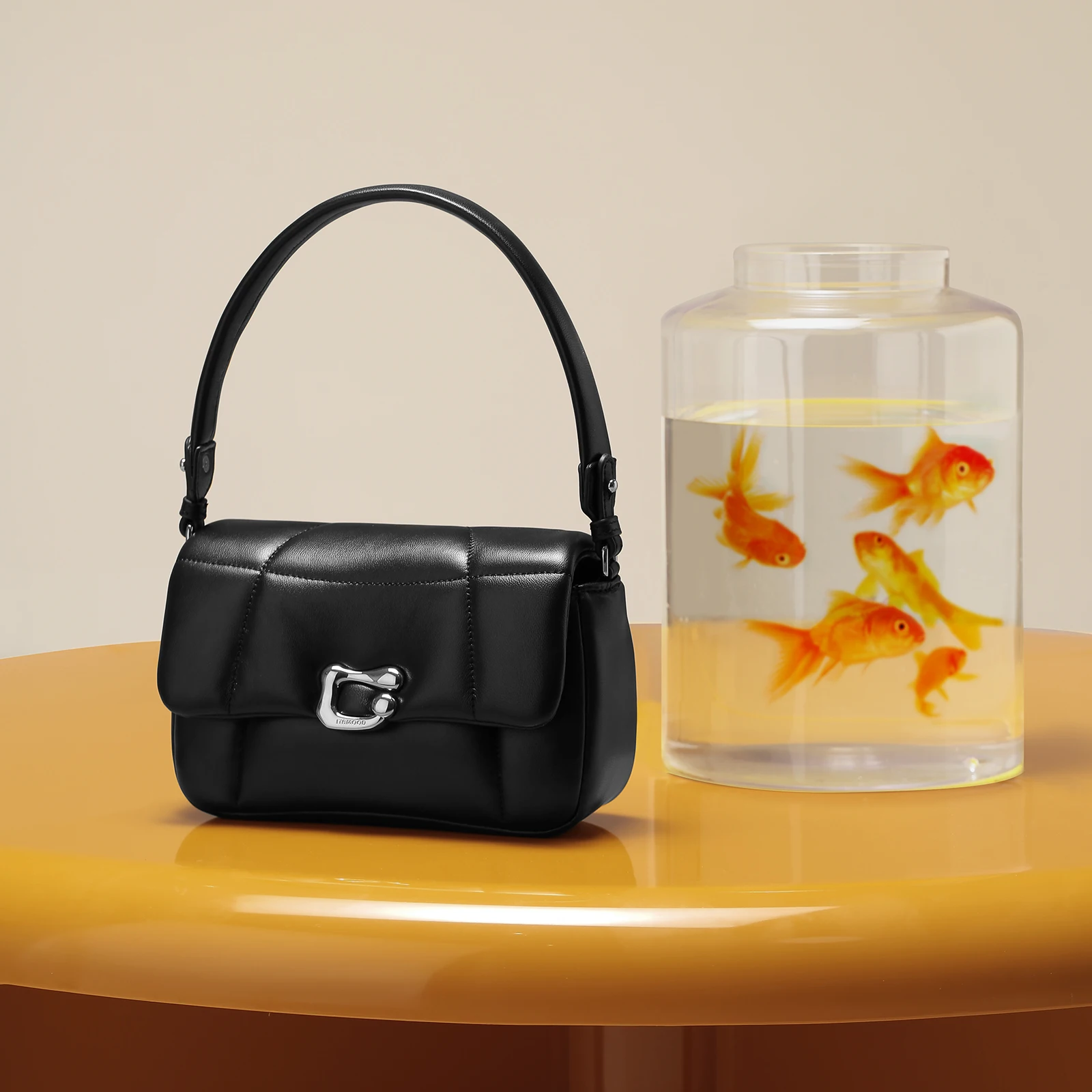 

Стеганая оригинальная женская сумка ITAMOOD с одной ручкой, маленькая квадратная дизайнерская сумочка