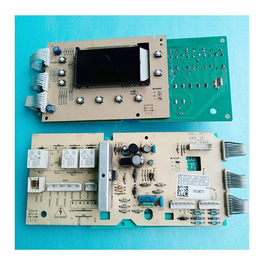 Washing Machine Motherboard, Display Control Board, Model Number WCB77087, For Brand Beko, Original