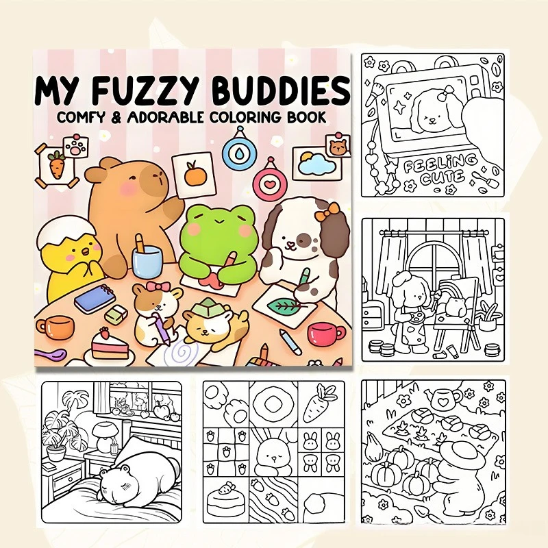 New Cross-border Patterned Drawing & Coloring Sketch Book, Cross-border Bestseller