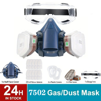 7502 27 in 1 Gas mask Spray paint chemical pesticides decorative dust silicone dust toxin full protective mask