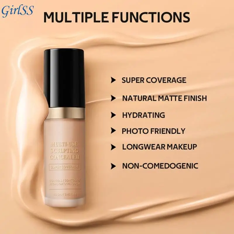 Korektor w płynie nawilżający Wodoodporne krycie, które można budować do codziennego makijażu Użyj T4MB