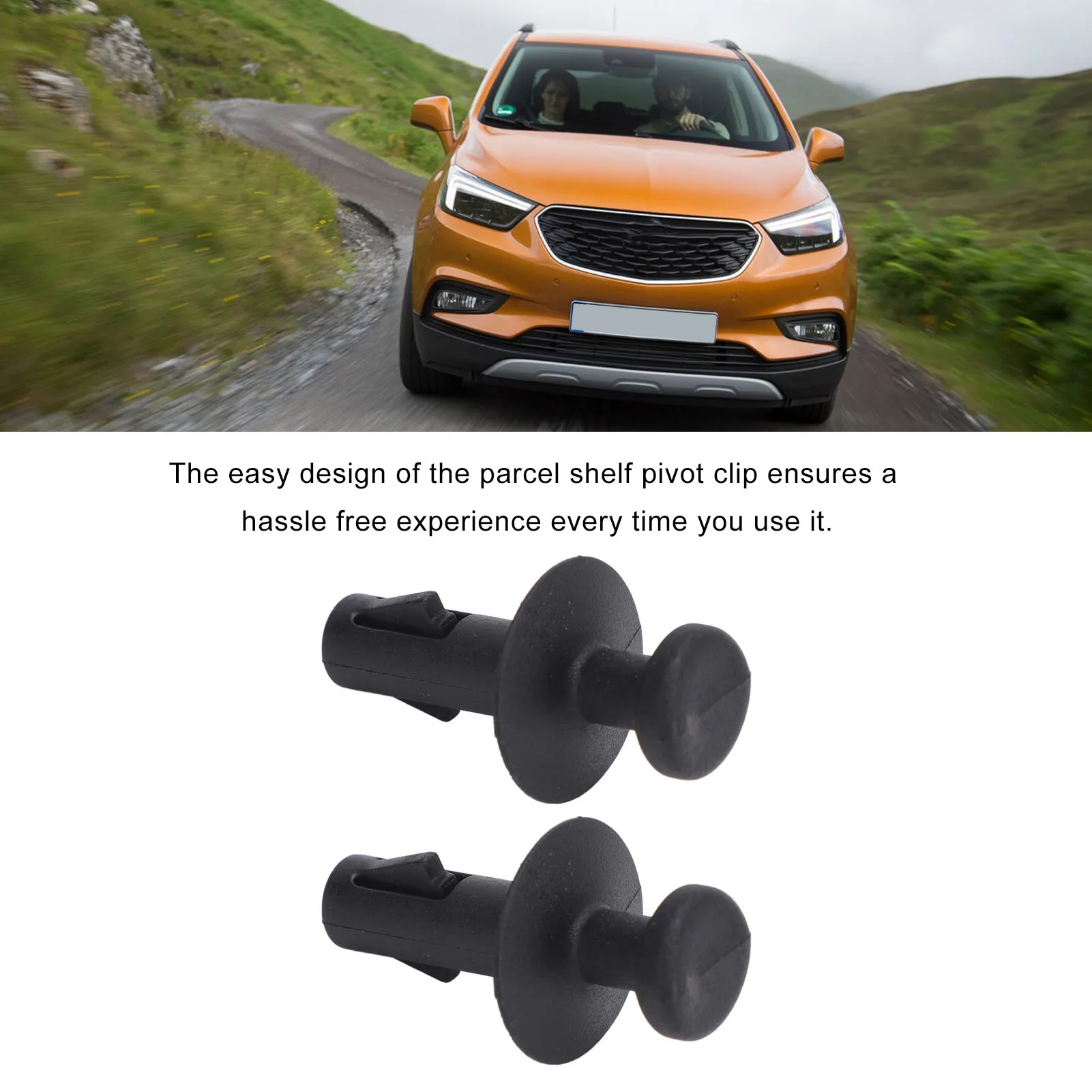 2pcs Parcel Shelf Clip 95129884 Plastic Car Luggage Cover Pivot Clip for OPEL OKKA X 2013 2014 2015 2016 2017 2018 2019