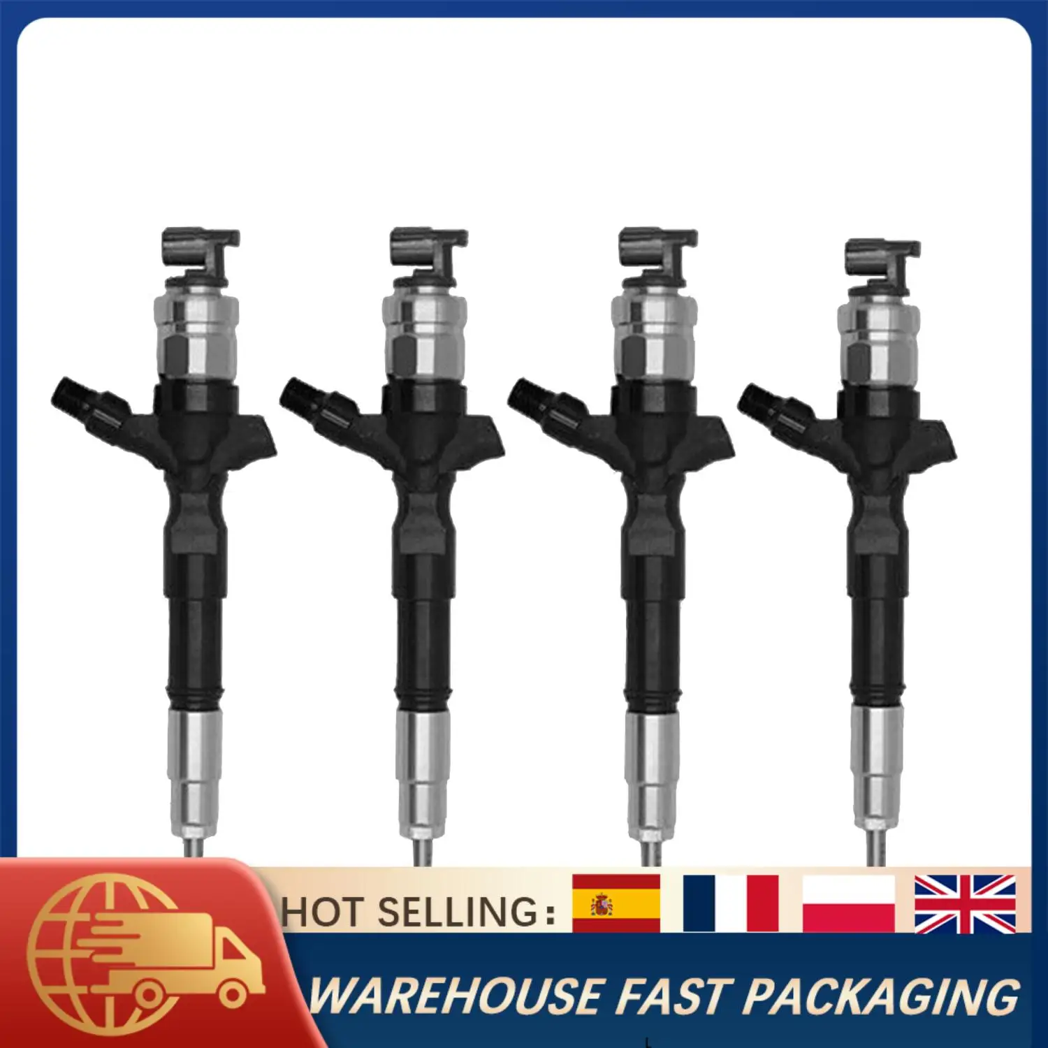 

4PCS Diesel Fuel Injectors 23670-39365 For Toyota Hilux 2.5D 3.0D 2KD-FTV 1KD-FTV 2010+ Denso DCRI300460 Engine Injector Nozzle