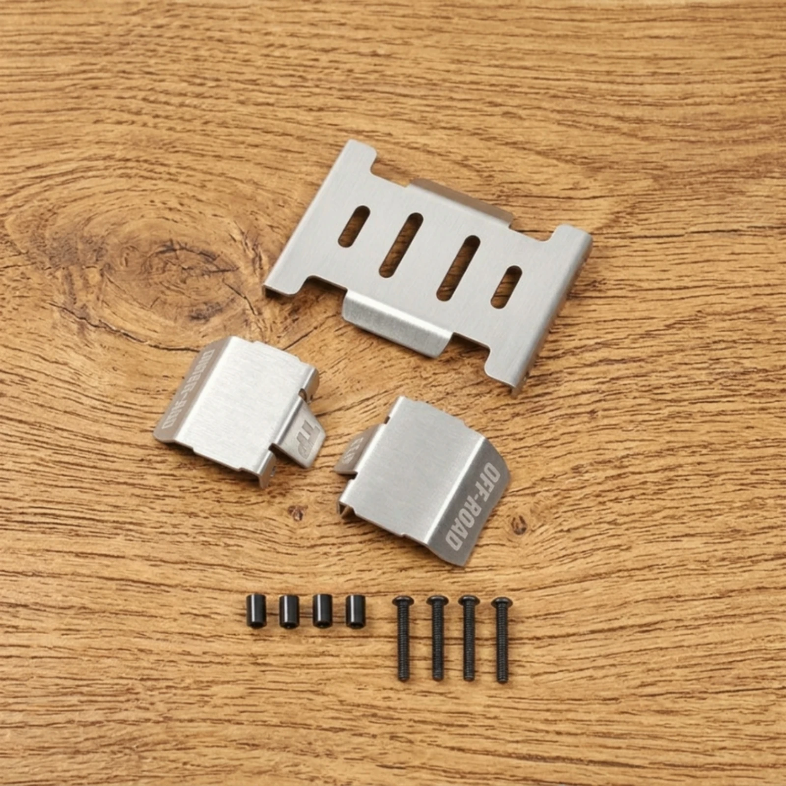 Skid Plate Kit Machined Chassis Guard with Screws Chassis Protection Plate Long-Lasting Easy to Install for RC Builders view 5