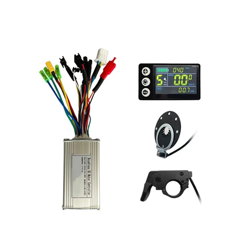 

Electric Scooter Lithium Battery Modified LCD-S866 Color Screen Instrument 17A Controller Power Booster Throttle Set Replacement