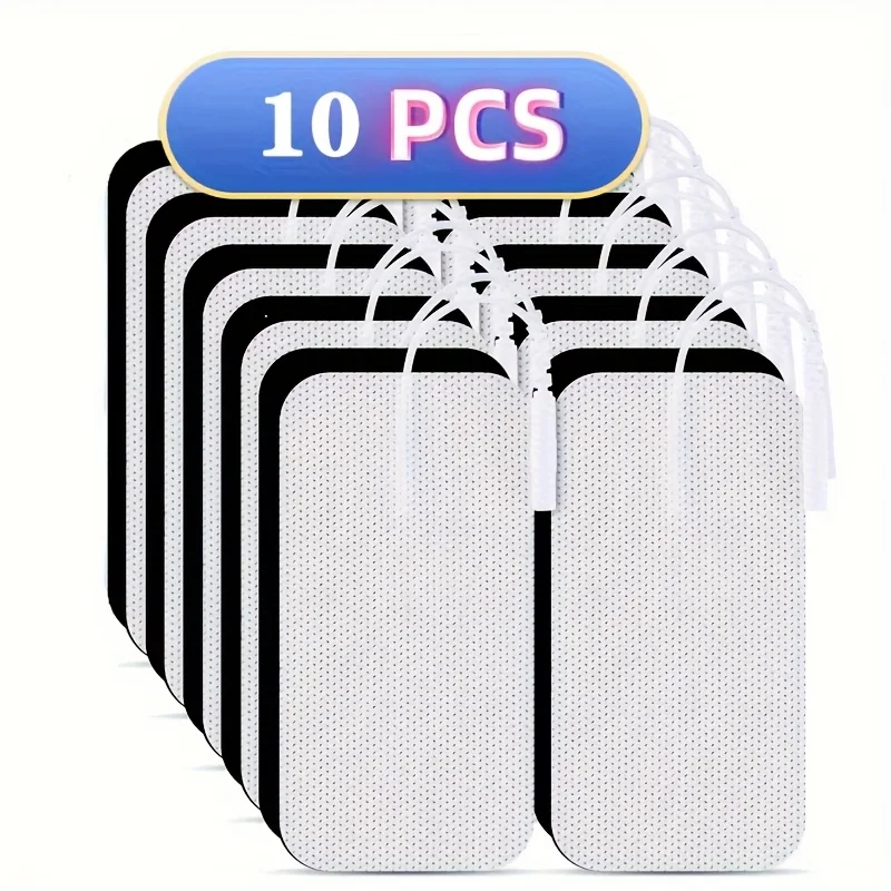 

10 шт., высококачественные силиконовые гелевые электродные подушечки для стимулятора нервов, штекер 2 мм, цифровая терапевтическая машина TENS, массажные электроды