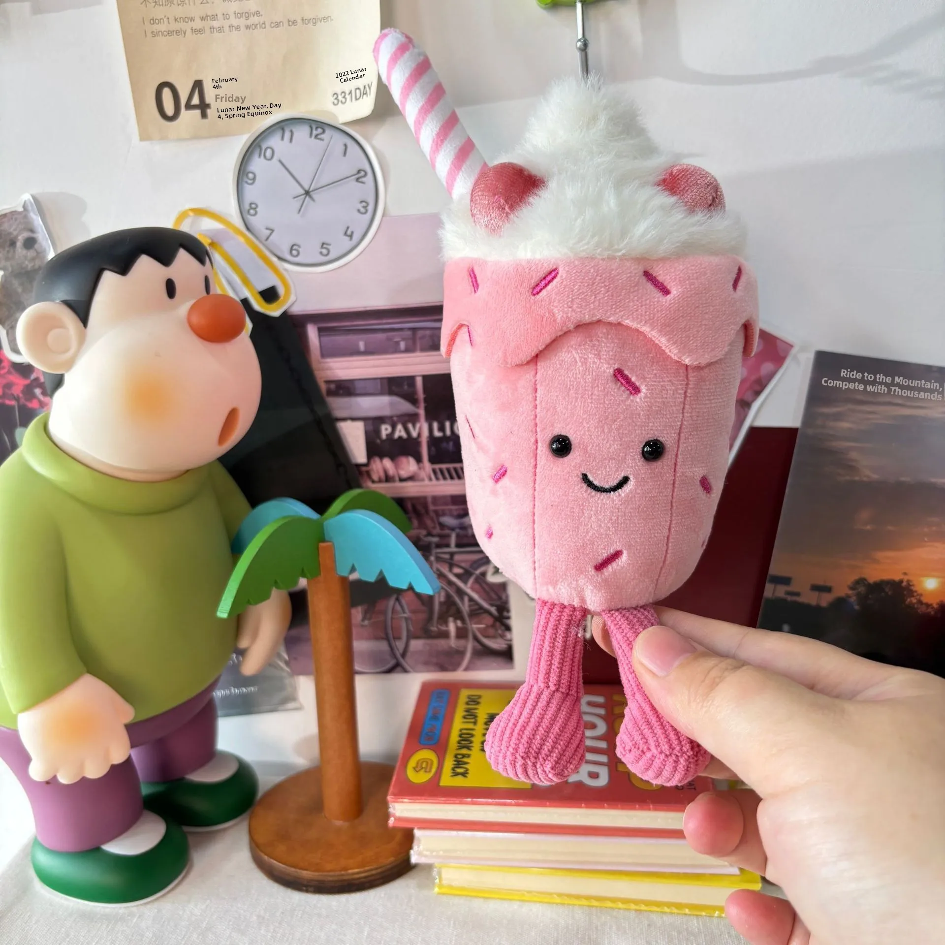 Adorável copo de limão stberry milkake chaveiro pingente saco plu boneca brinquedo Bapa boneca presente macio ort plu material