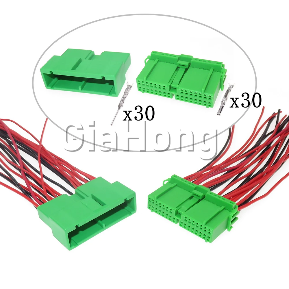 1 Set 30 Ways AC Assembly Car Instrument Male Female Wiring Harness Sockets For Honda Auto Unsealed Connector IL-AG5-30S-D3C1