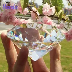 Perfect Clear Crystal Large Glass Diamond accessori per la decorazione della casa artigianato regalo Party grande decorazione romantica con diamanti