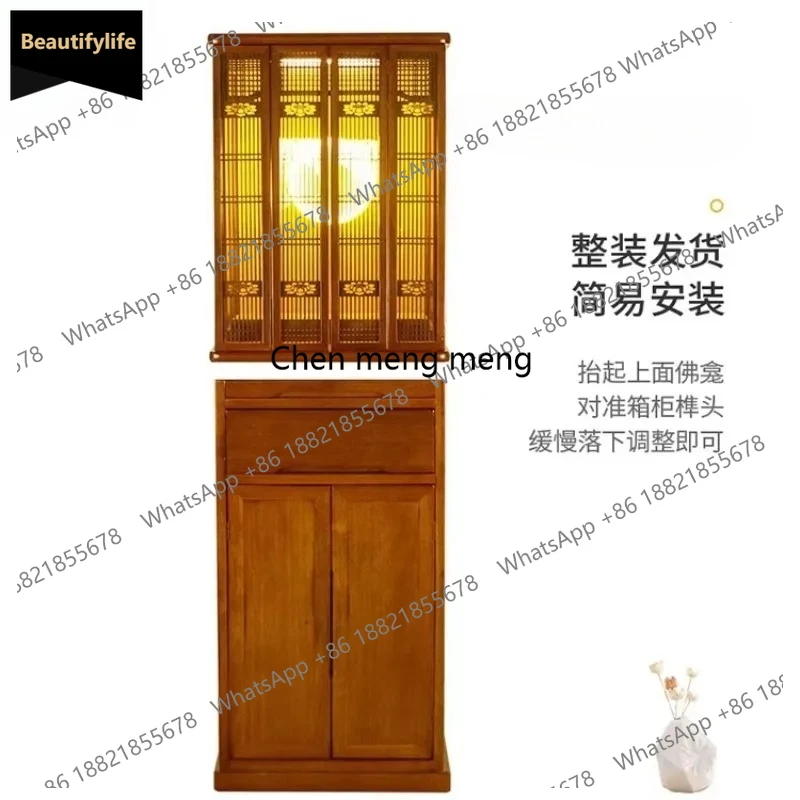 

Buddhist shrine Standing cabinet Guanyin Buddha statue Offering table Modern style God of Wealth shrine Gong Buddha cabinet c139