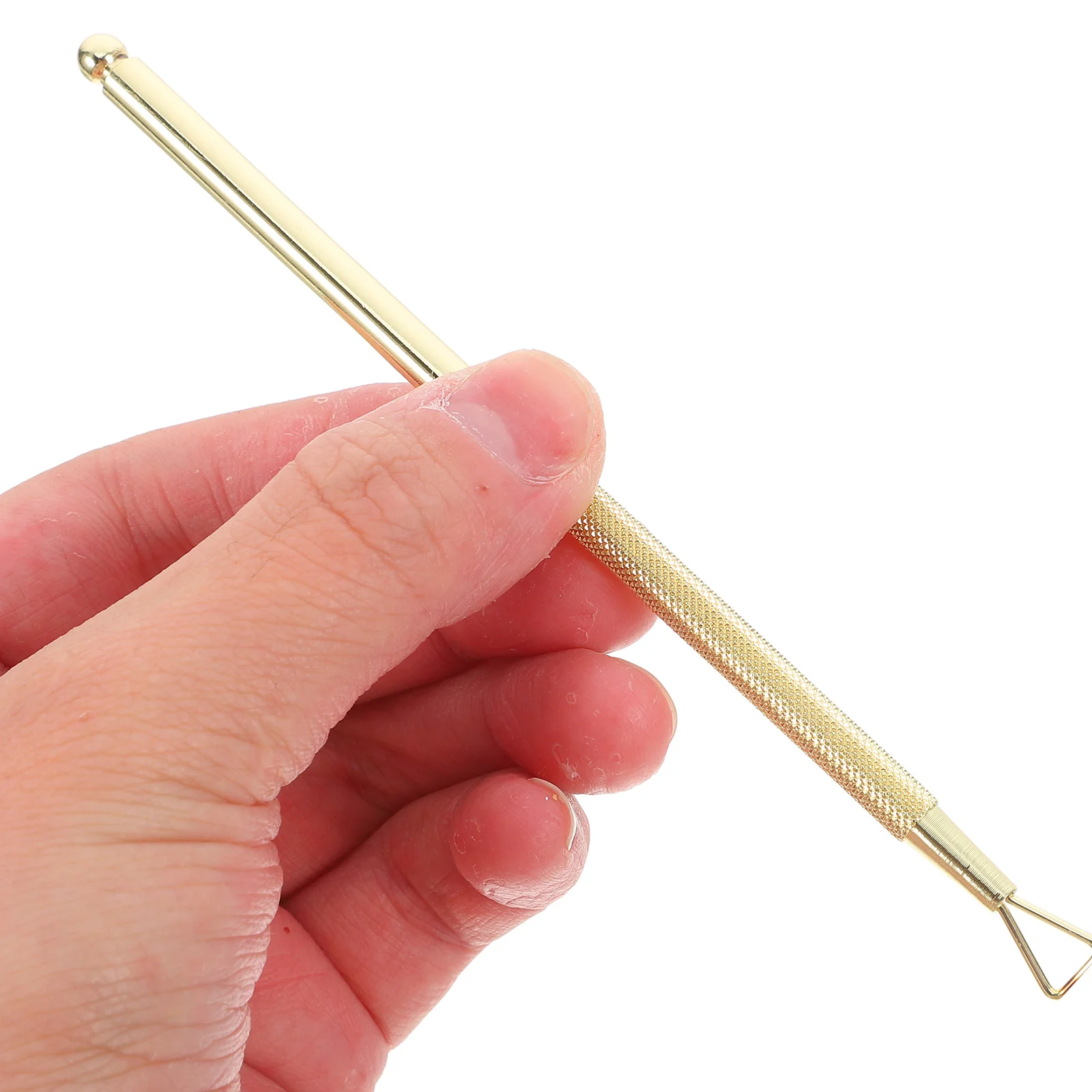 4 قطعة الفولاذ المقاوم للصدأ مثلث إهاب انتهازي هلام مزيل طلاء الأظافر مسمار الفن مكشطة مزيل الجلد الميت مانيكير أداة مريح