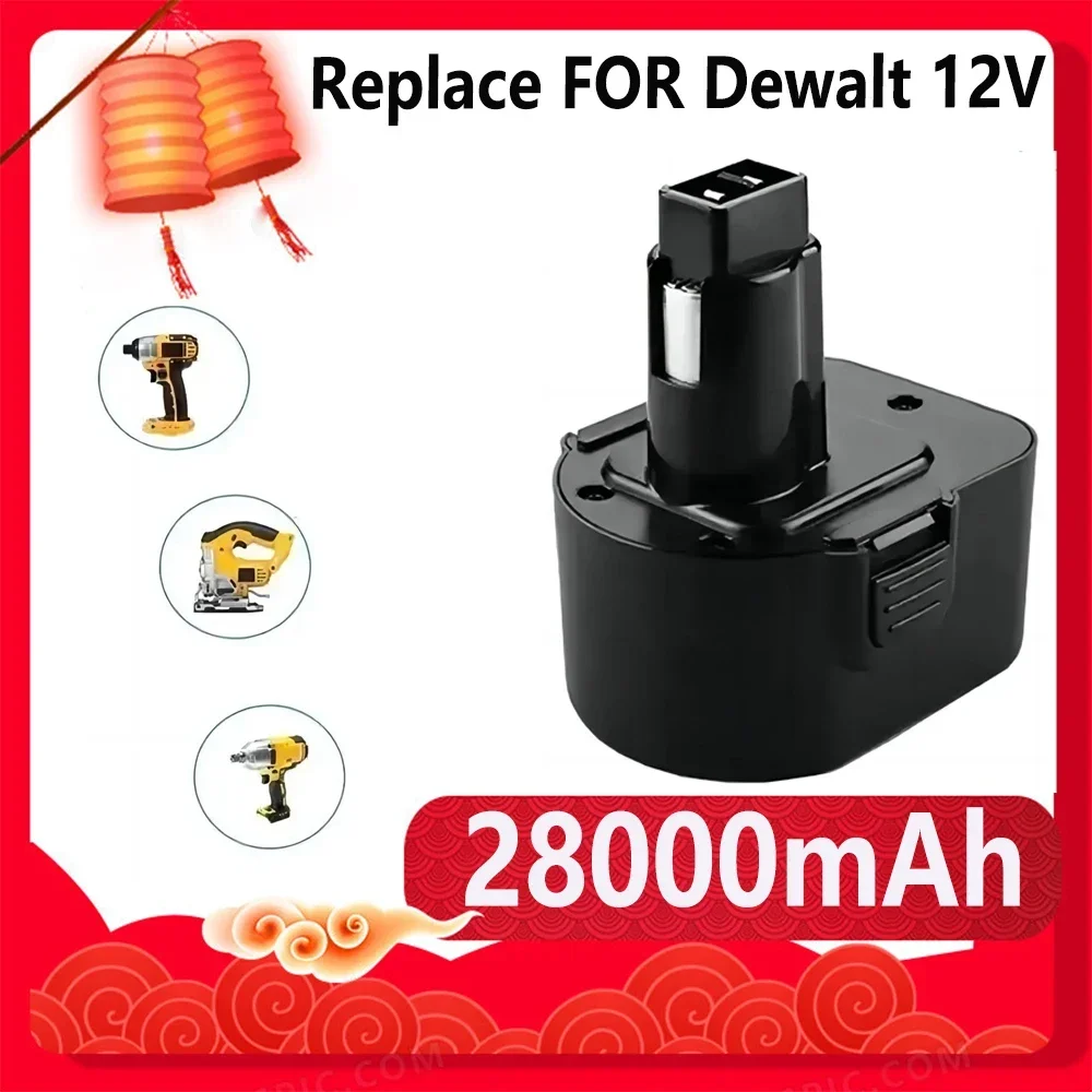 New 12V 28000mAh battery for Dewalt DE9074 DC9071 DE9037 DE9071 DE9075 DW9071 DW9072 DW9074 DC727 DC756 DC980 DC981 DW051