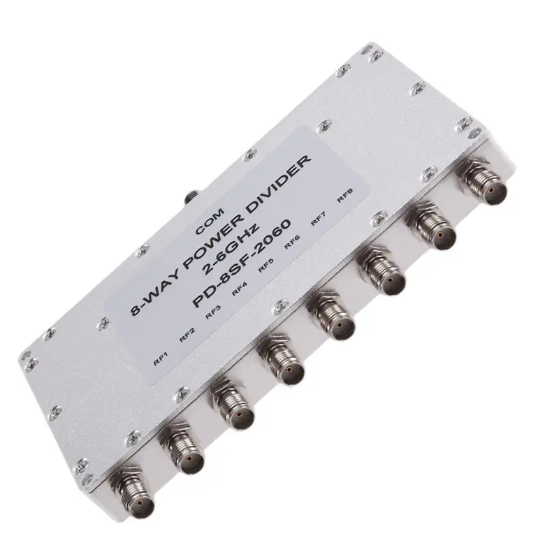 B18B For RF For FM 2.4Ghz 5.8Ghz Power Splitter 8Way 2Ghz-6Ghz Signal Combiner Divider For WIF Bluetooth I L S. C Band LORA