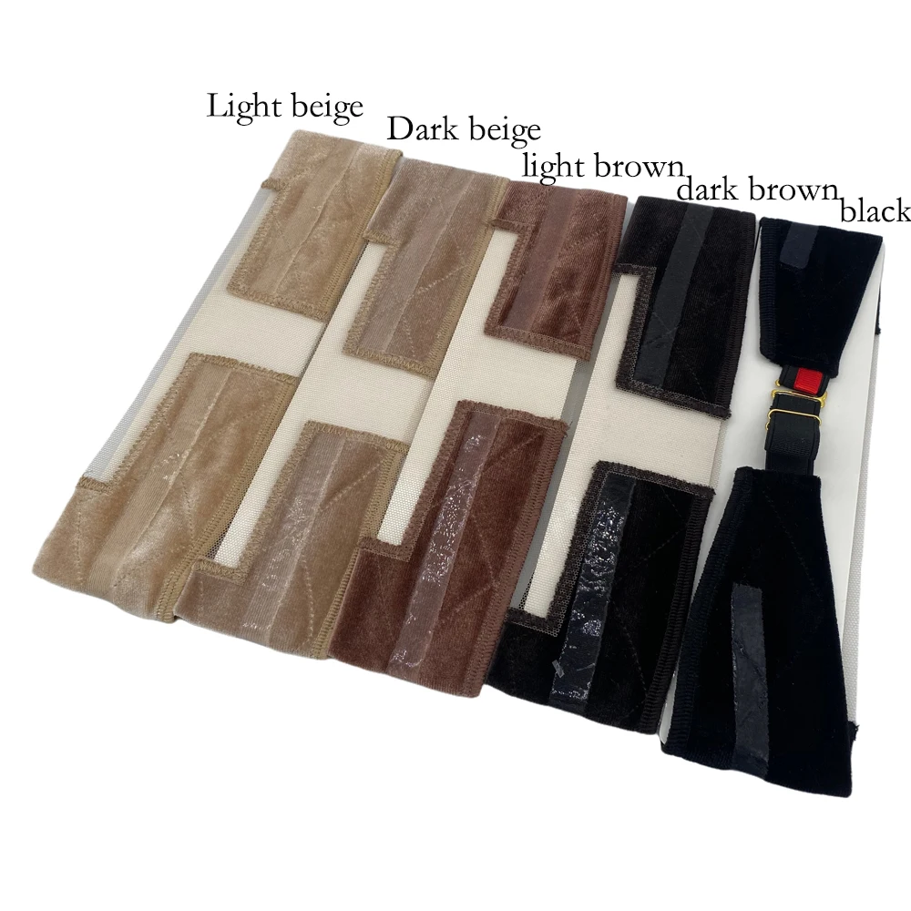 

10pcs Double Side Sicilicone Wholesale Headband Non-slip Soft Velvet Wig Grips Headband Women To Hold Wigs Wig Accessories