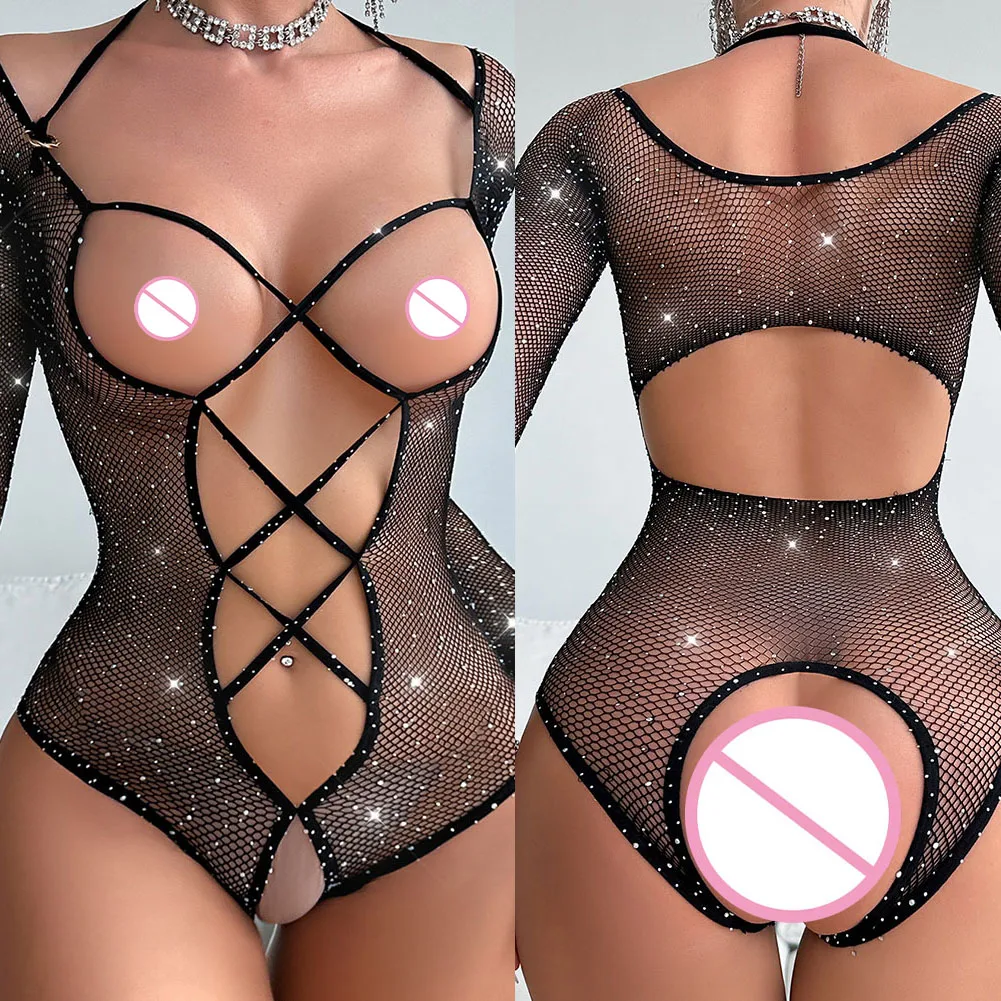 Erotic Jumpsuit Body Stockings Home Hotel Sleep All Seasons Home Wear Hotel Wear Nylon Fabric Sleepwear Sleeveless