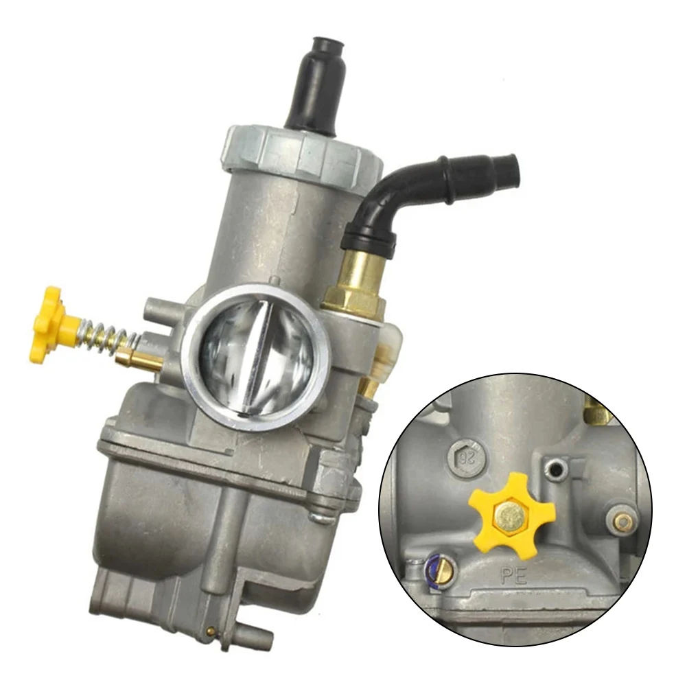 1pcs PE28 Carburetor 28mm Metal Hand Choke For Honda CR80 CR85 KX80 KX100 Motorcycle Engine Fuel System Accessories