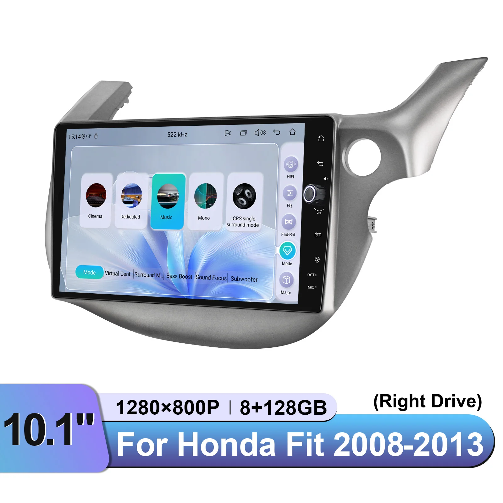 Joying 10 بوصة أندرويد 13.0 وحدة رأس راديو السيارة ل 2008 - 2013 هوندا صالح مشغل وسائط متعددة دعم CarPlay الحق محرك التوصيل و P #5