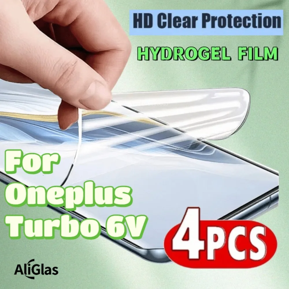 

4 Pcs Front Hydrogel Screens Designed for Oneplus Turbo 6 V These Screen Protectors Are Scratch-Resistant For Oneplus Turbo 6V