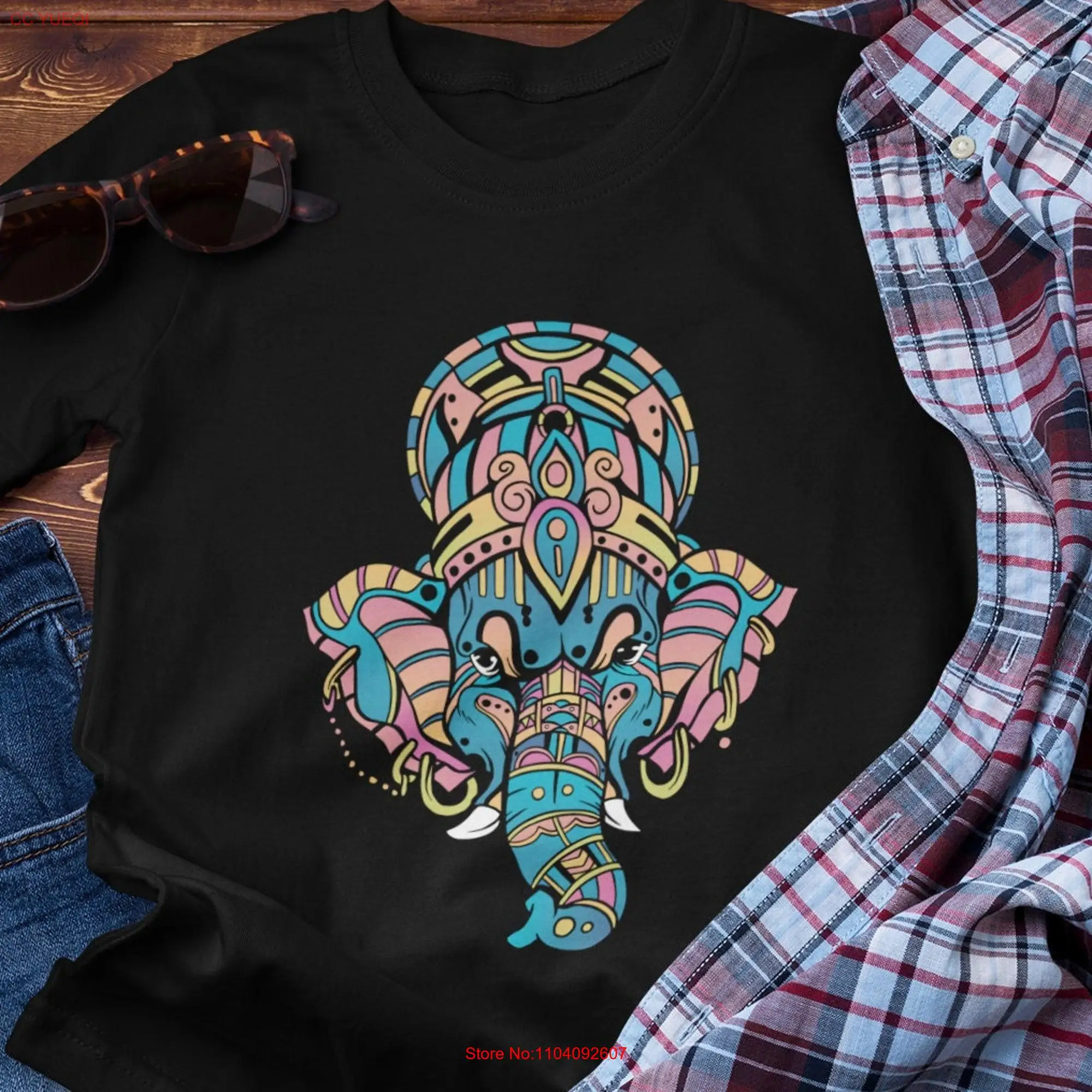 Ganesha T Shirt Yoga Hinduism Spirituality Trendy Elephant India Ganesh Ganapati Ashtanga Tantra Remover of Obstacles