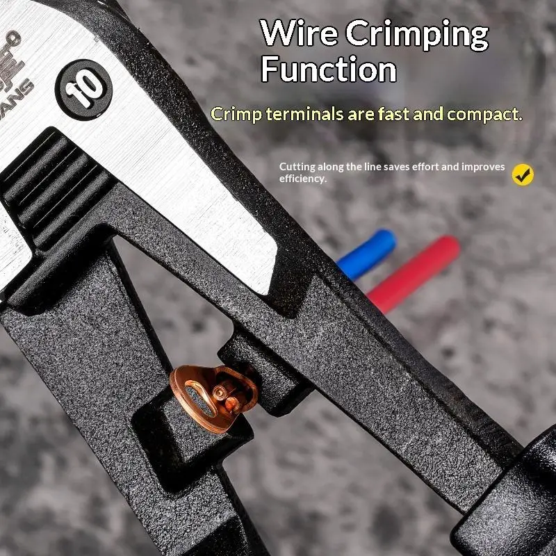 6/8/10 Inch Pliers Cable Wire Bolt Cutters Stripping: Breaker Cutting Crimping Professional Electrician Stripper Tools