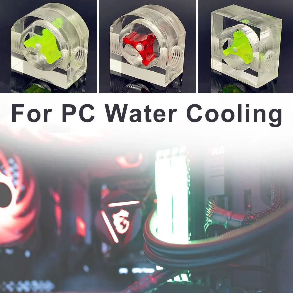 High Precision Easy Install For PC Water Cooling PC flow meter Flow Meter Office Measuring Tools 2 Way G1/4 Thread