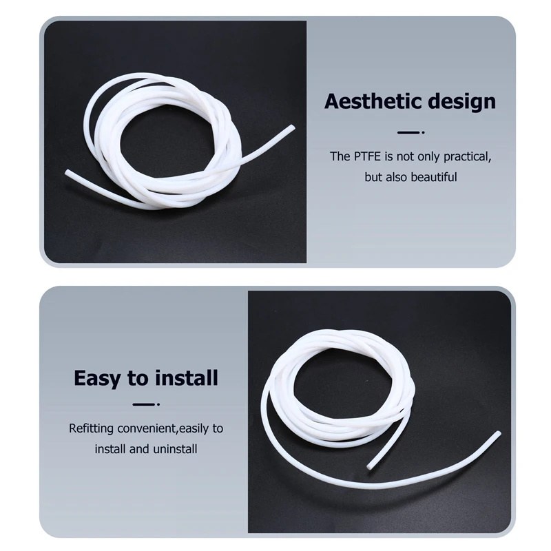 Tubo ptfe para impressora 3d, 2.5x4mm, para laboratório de bambu p1p/ams/a1, mini extrusora bowden de tubo teflonto para peças de filamento ambulab a