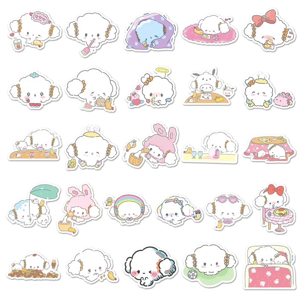 10/30/51pcs Sanrio Kawaii Cartoon Cogimyun Stickers Anime Aesthetic Cute Graffiti Decal Toy DIY Luggage Fridge Laptop Phone Bike