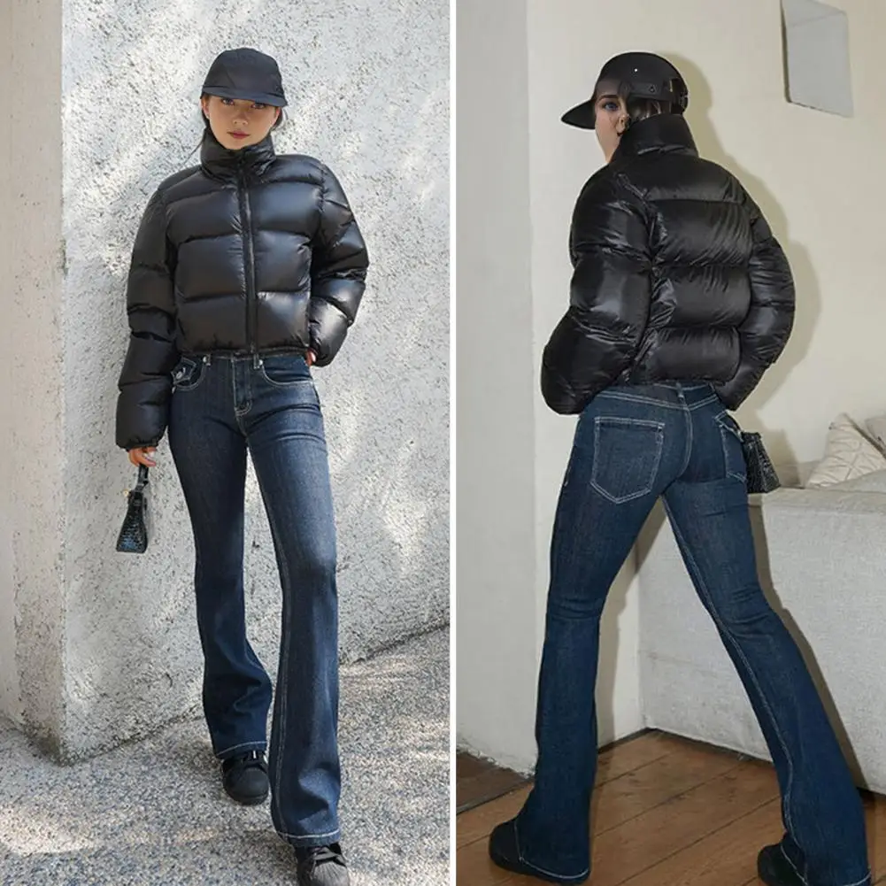 

2025 New Women Solid Loose Puffer Jacket Winter Korean Chic Oversized Thickened Warm Parkas Female Coat Lady Padded Jacket