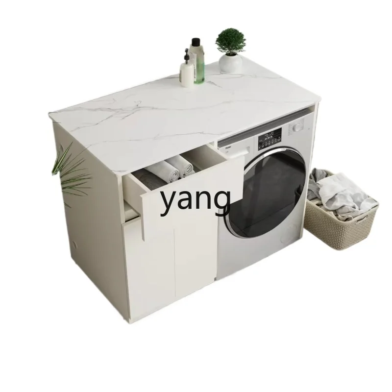 

LH outdoor balcony washing machine cabinet significant other honeycomb aluminum combination rock slab rack drawer locker