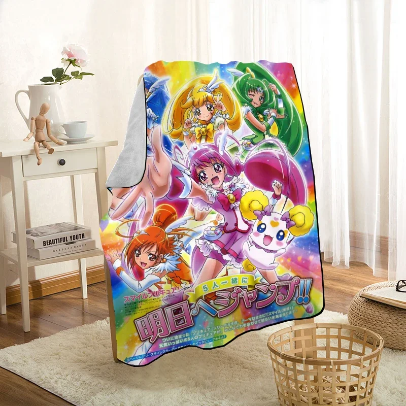 New Arrival Smile Precure! Blankets Printing Soft Blanket Throw On Home/Sofa/Bedding Portable Adult Travel Cover Blanket