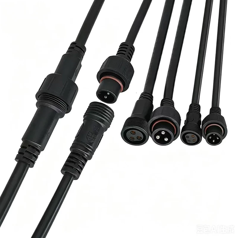 

4 pairs Waterproof Male Female Connector Cable IP67 2/3/4/5 Pin 0.3/0.5/0.75mm² Extension Wire for LED Light Outdoor