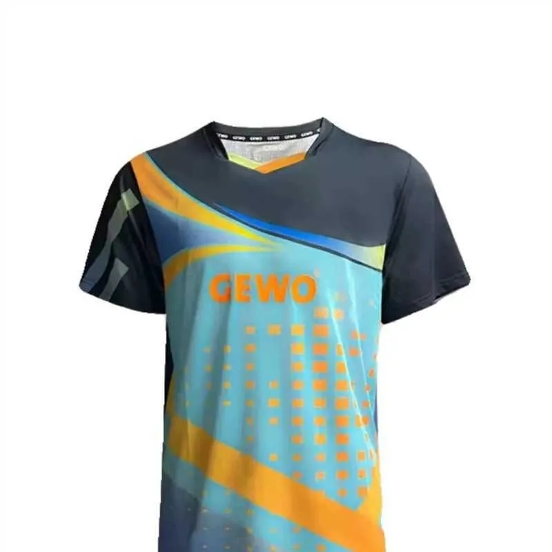 GEWO2024 New Children's Table Tennis Short Sleeved Competition Training Suit Breathable Sports T-shirt